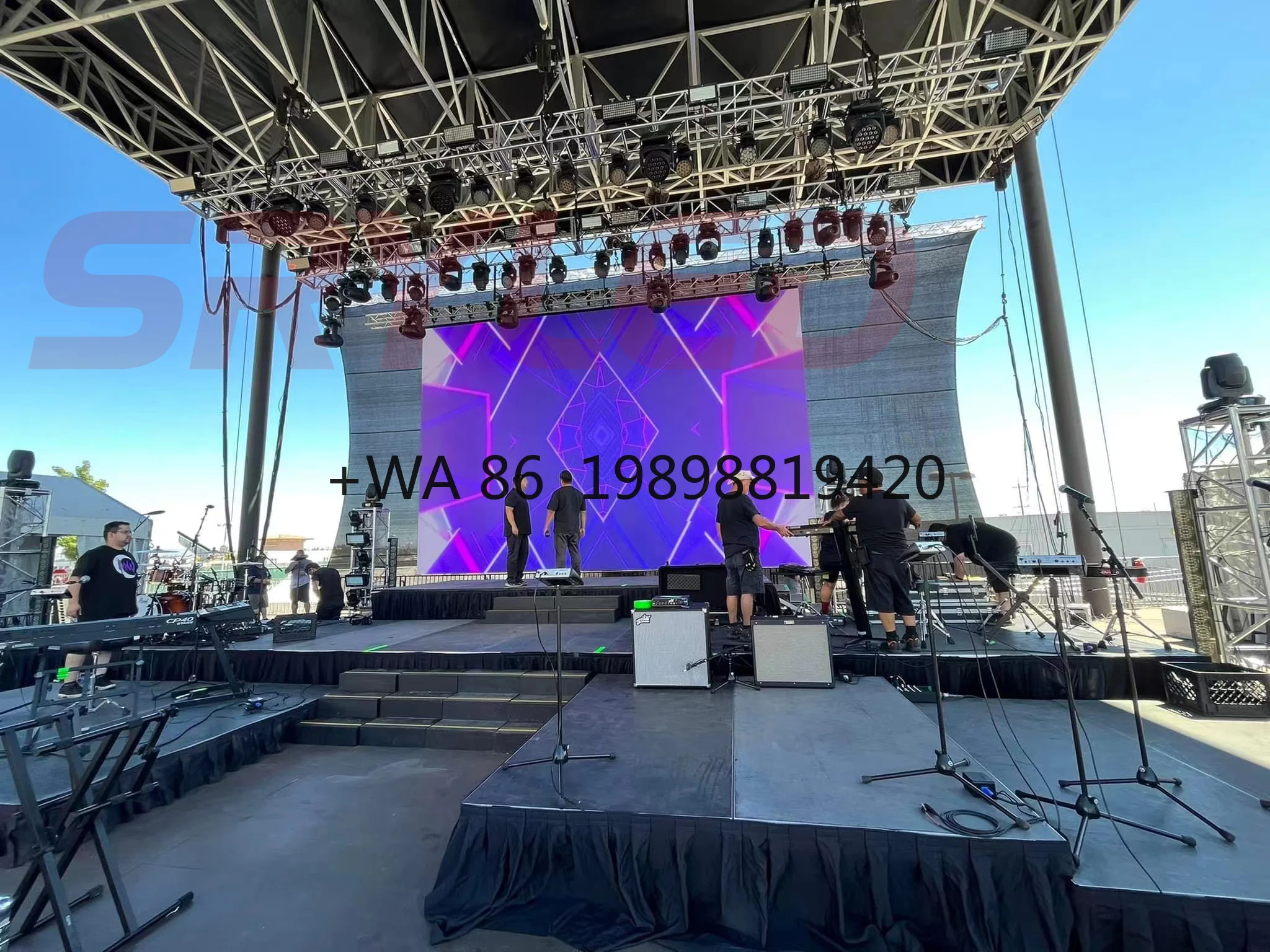 

P3.91 Outdoor Waterproof Rental Full Color LED Panel Digital Poster Animation for Stage Concert Event Advertising
