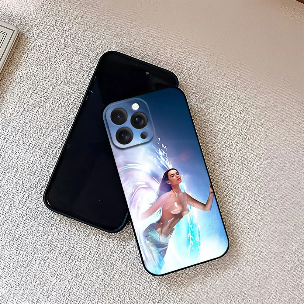 Singer For iPhone 11 12 13 14 15 16 Pro Max Plus Matte Soft Silicone phone Case K-Katy Perry 143 Ultra Thin Black Cover