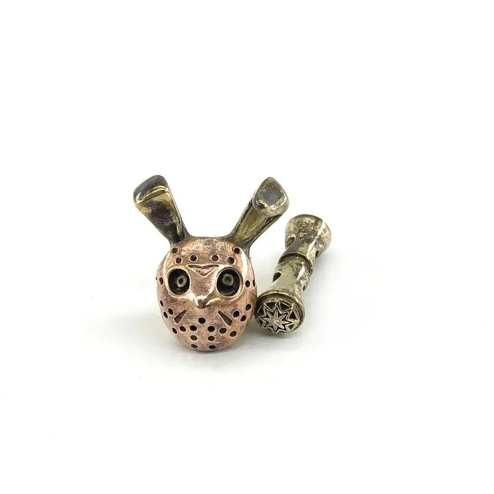 

1 Copper Brass Set Rabbit Paracord Beads Shackle Woven for Knife Pendant Buckle Bracelet Locks DIY Accessories Charms Lanyards