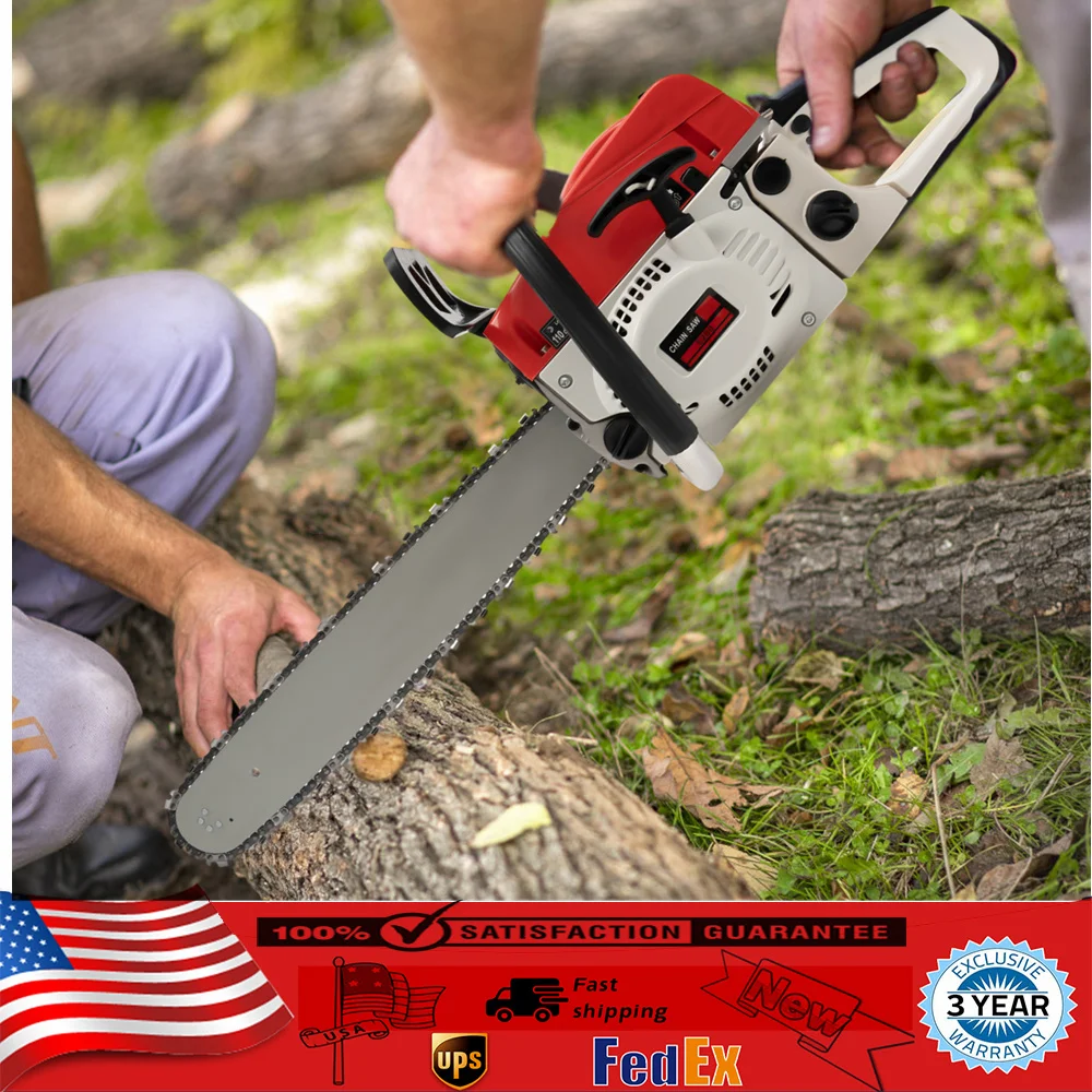 2000w 20 Inch 2-stoke Gasoline Chainsaw Chain Saw Set For Cutting Wood Chain Saw Garden Tools