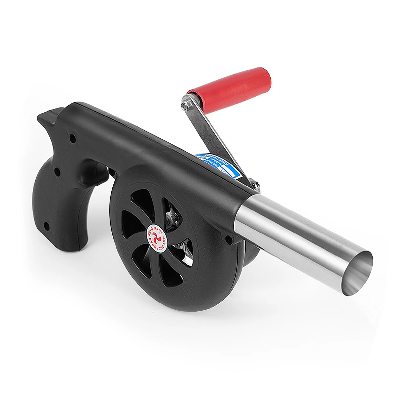 

Hand Crank BBQ Campfire Air Blower Portable Manual BBQ Fan Plastic Stainless Steel 30*12*16.5cm 11.8*4.7*6.5in 344g 12.1oz 1