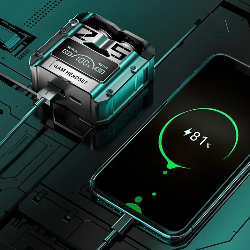 Bluetooth Wireless Earbuds With LED Display 2