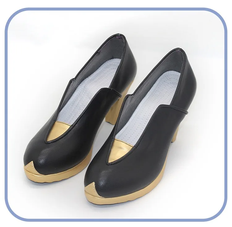 إيما فروست تأثيري أحذية بولي أحذية أحذية من الجلد الأبيض الملكة تأثيري الدعائم أنيمي اكسسوارات هالوين كرنفال الأحذية مخصص #3