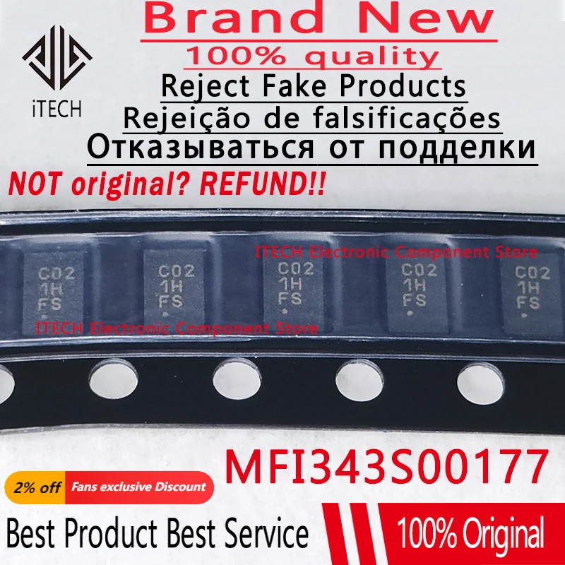 

10PCS/LOT Original MFI343S00177 XDFN8 New In Stock