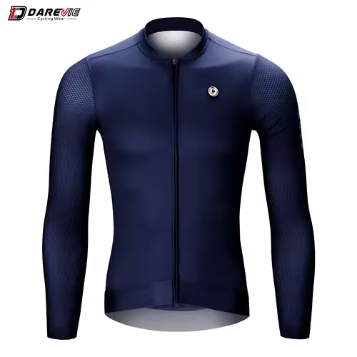 DAREVIE Cycling Jersey Long Sleeve Pro Aero Small Size 3D Bubble Mesh Cycling Jersey Men Women Breathable Man Cycling Maillot - Image 7