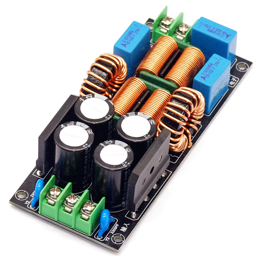 AC 110-250V Power Filter 4A 10A 20A EMI Electromagnetic Interference Filter High Frequency Power Filtering Audio Power Amplifier