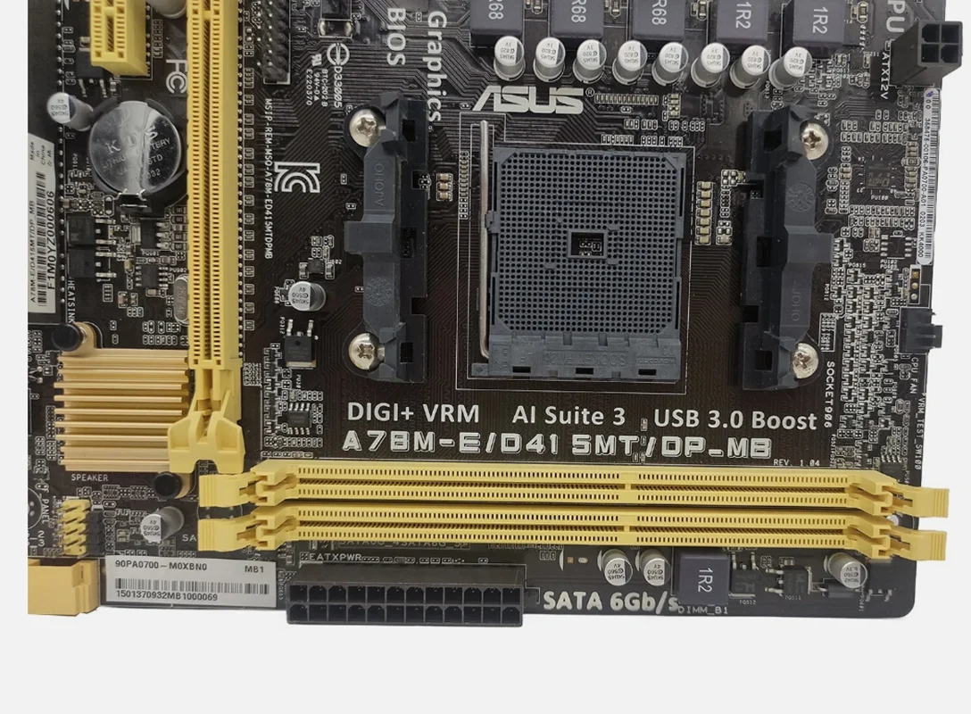 ASUS A78M-E/D415MT/DP_MB mATX اللوحة الأم AMD A78 المقبس FM2 + DDR3 SATA3 VGA DVI-D لسلسلة AMD Athlon/A #5