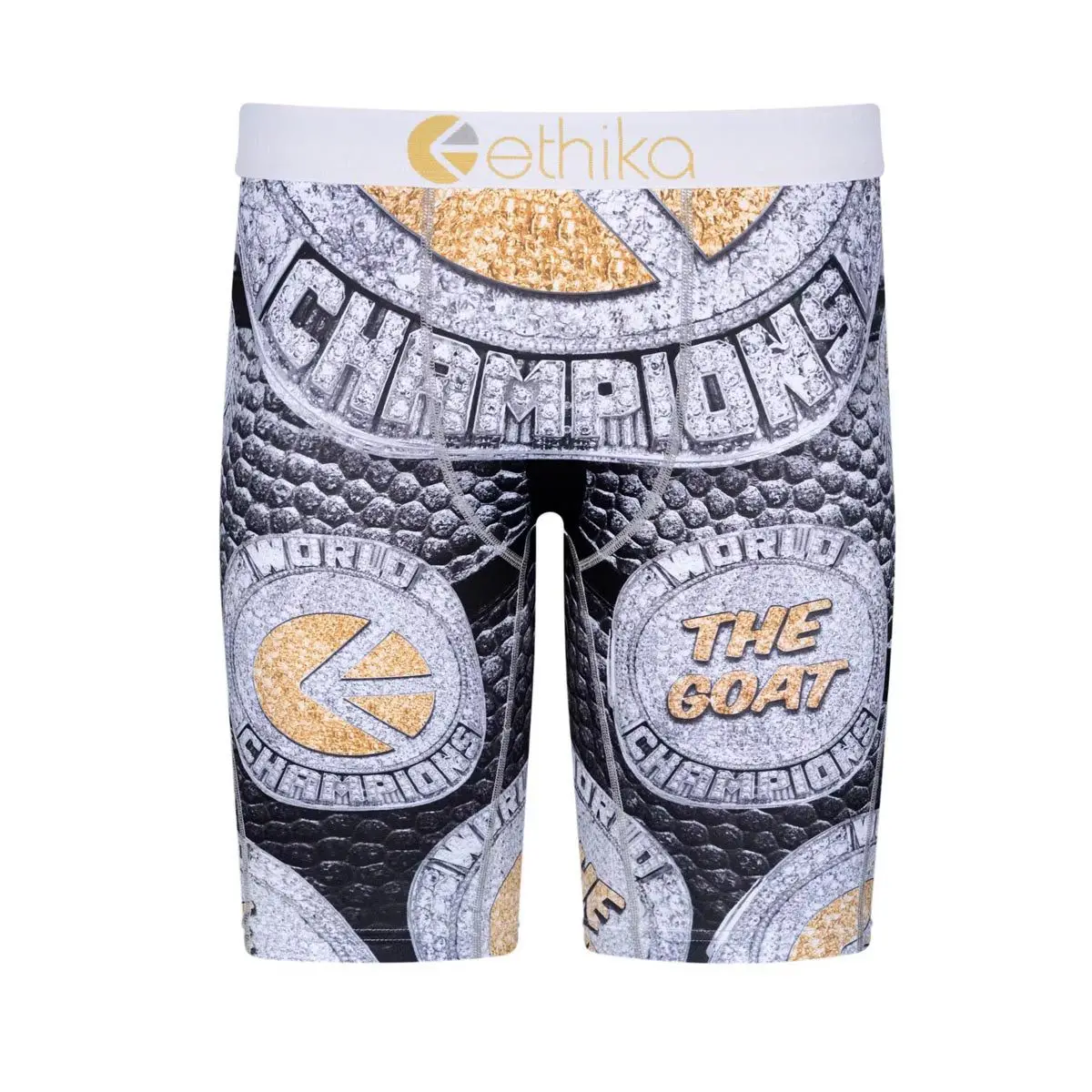 ETHIKA 2024 New High-elastic Sports Shorts Graffiti Premium Quick-drying Tight Breathable Trend Five-point Pants Boxer Panties