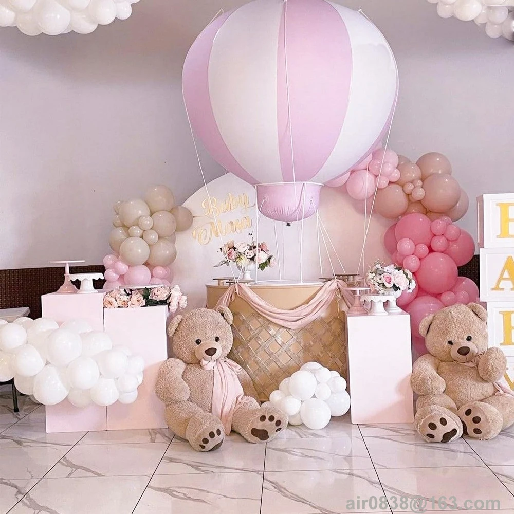 Gigantyczne dekoracje balonowe na gorące powietrze z PVC Nadmuchiwana impreza Baby Shower z pompką powietrza dla dzieci Dekoracja ślubna na świeżym powietrzu