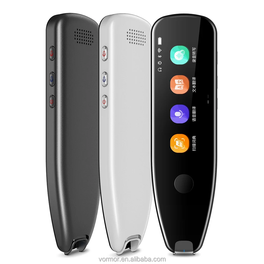 

Artificial Intelligence Language Translator T10 2.4'' touch screen Black Customized Translator Device