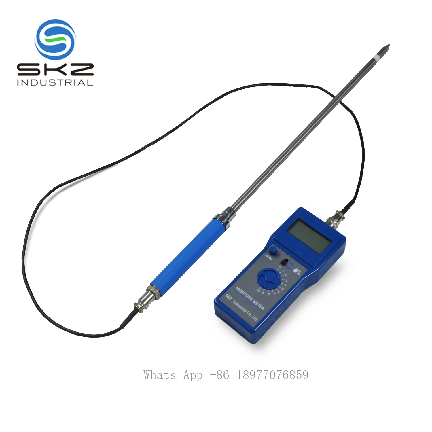 Portable Digital Coal Moisture Meter With Extended Wire And 600mm Probe