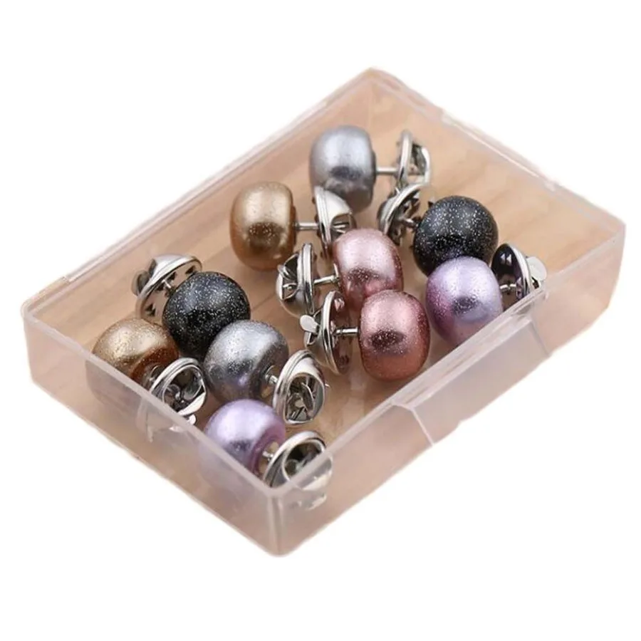 

10 Pcs 12mm Sewing Metal Plastic Buttons DIY Craft Handbag Cardigan Shirt Button