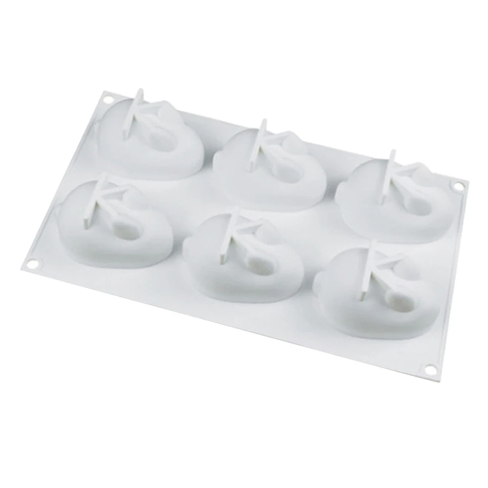 

Silicone Cake Molds Rabbit Ice Cream Mold Tray Baking Chocolate Pudding Biscuit Soap White Shape DIY Kitchen Easter