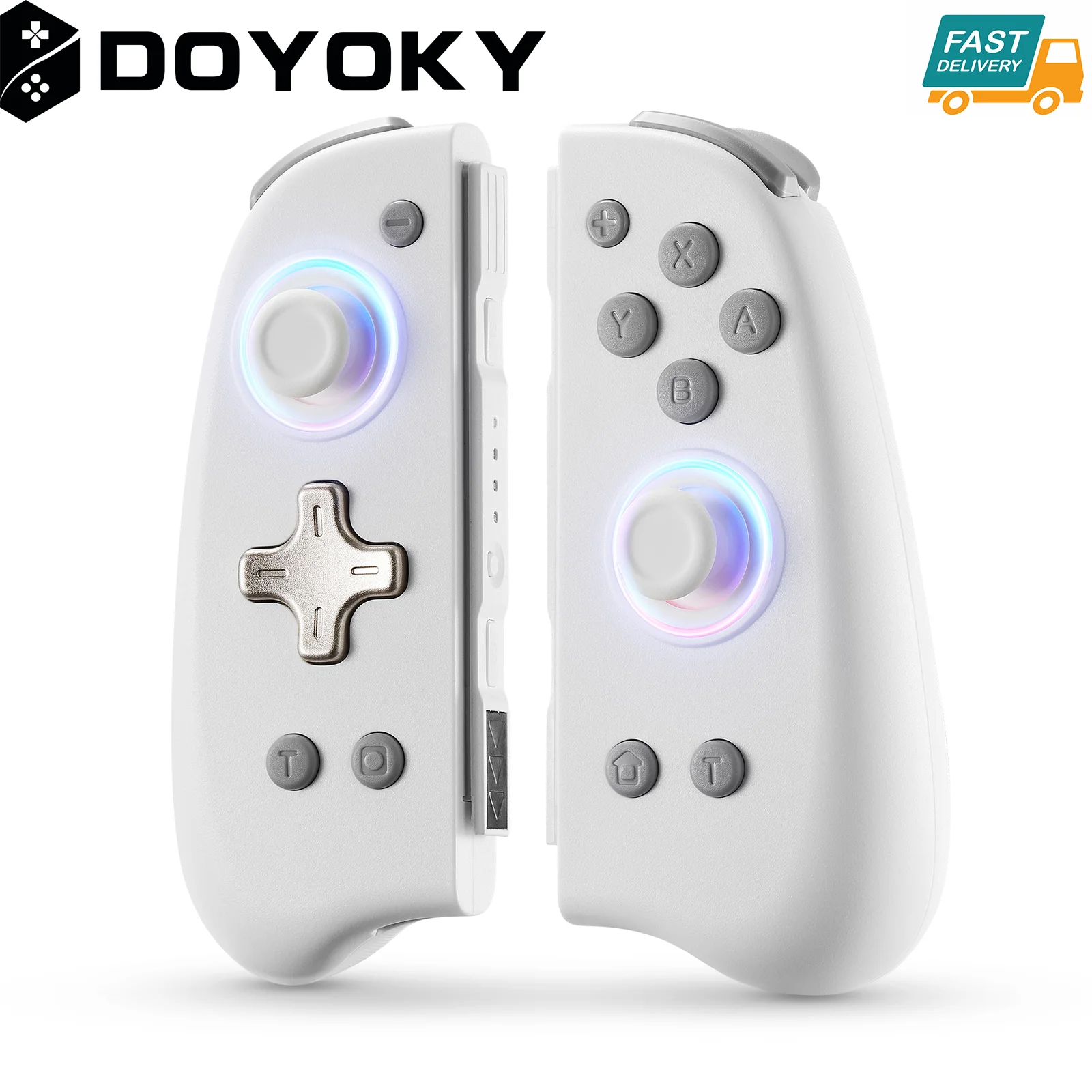 DOYOKY Classic Joycons romote  switch controller Slim Edition for Nintendo Switch/OLED with Motion Control&Ergonomics Dual Turb