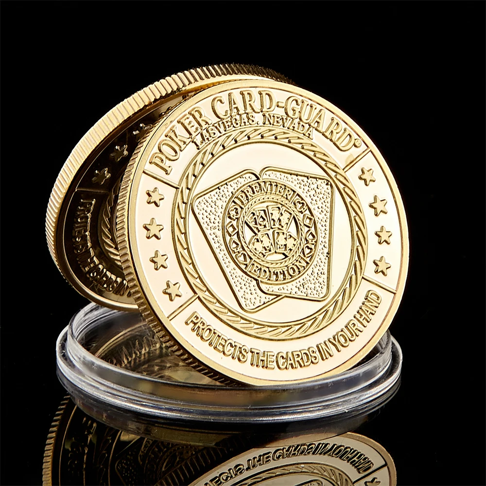 USA Texas Hold'em Flop Turn River Big Small Blind Poker Chip Guards Card Coin - Image 2
