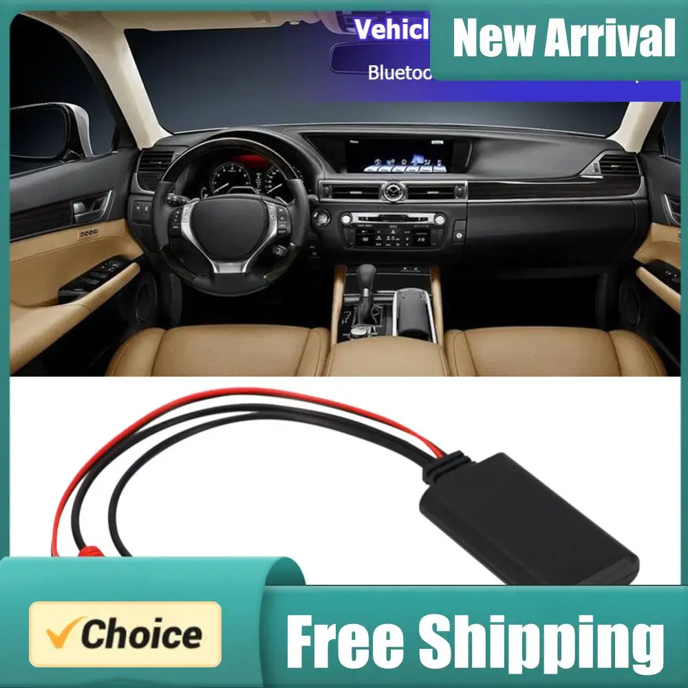Bluetooth-compatible Audio Cable Module Music Audio Stereo Receiver for Vehicles with 2RCA Interface Car Electronics Accessories