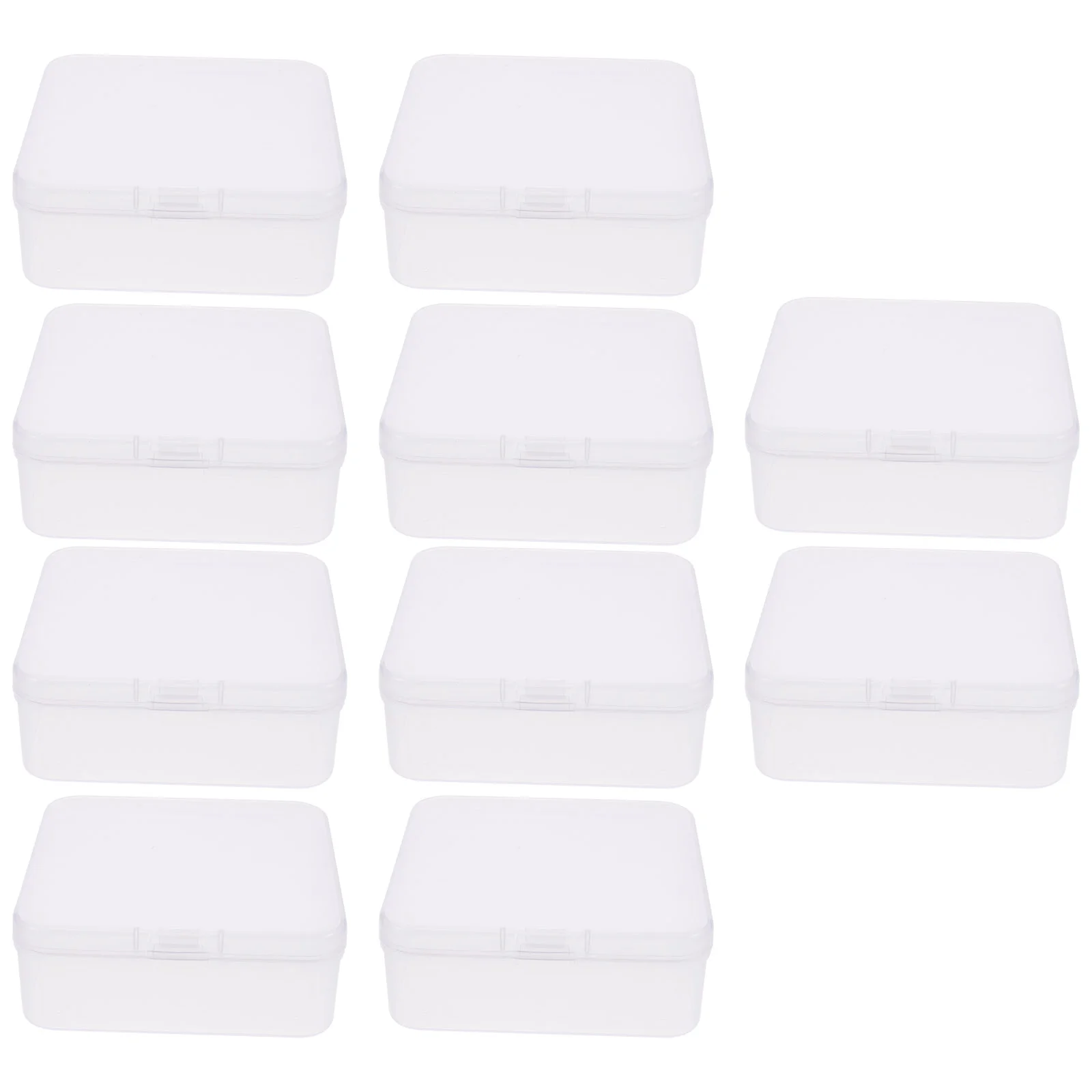 

10 Pcs Transparent Storage Box Soap Holder Toilet Container Bathroom Supplies Portable Dish Travel Shower Tray with Lid