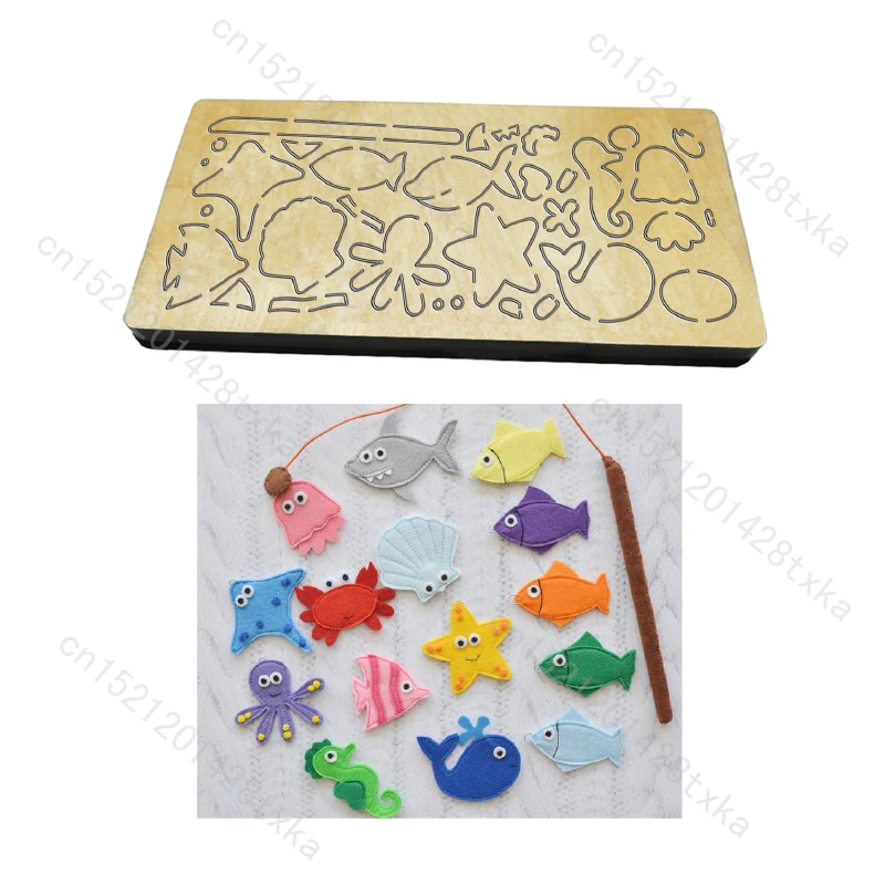 

Wooden Fish Cutting Dies for Scrapbooking, C-759, New, Multiple Sizes