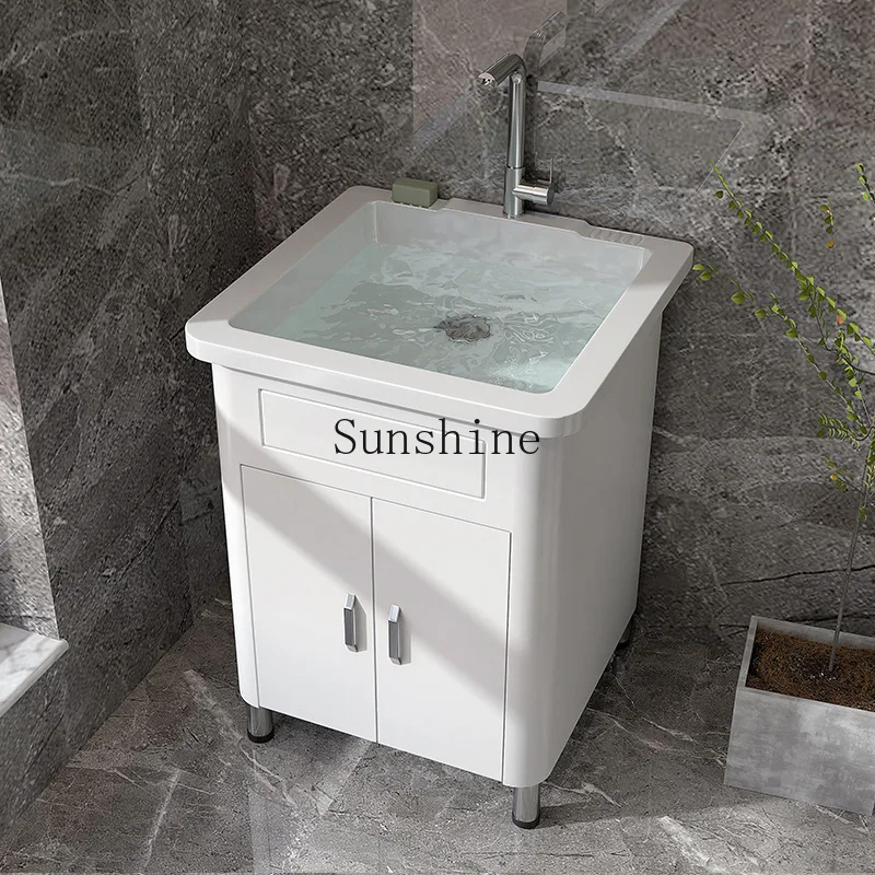 Balcony PVC laundry pool removable, floor-to-ceiling deepened sink household face wash
