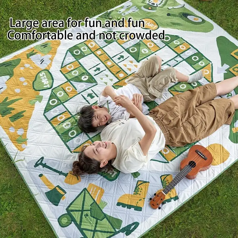 220cmx200cm Outdoor Picnic Mat Folding Camping Mat Waterproof Beach Mat Outdoor Picnic Blanket Hiking Camping Moisture-proof Pad