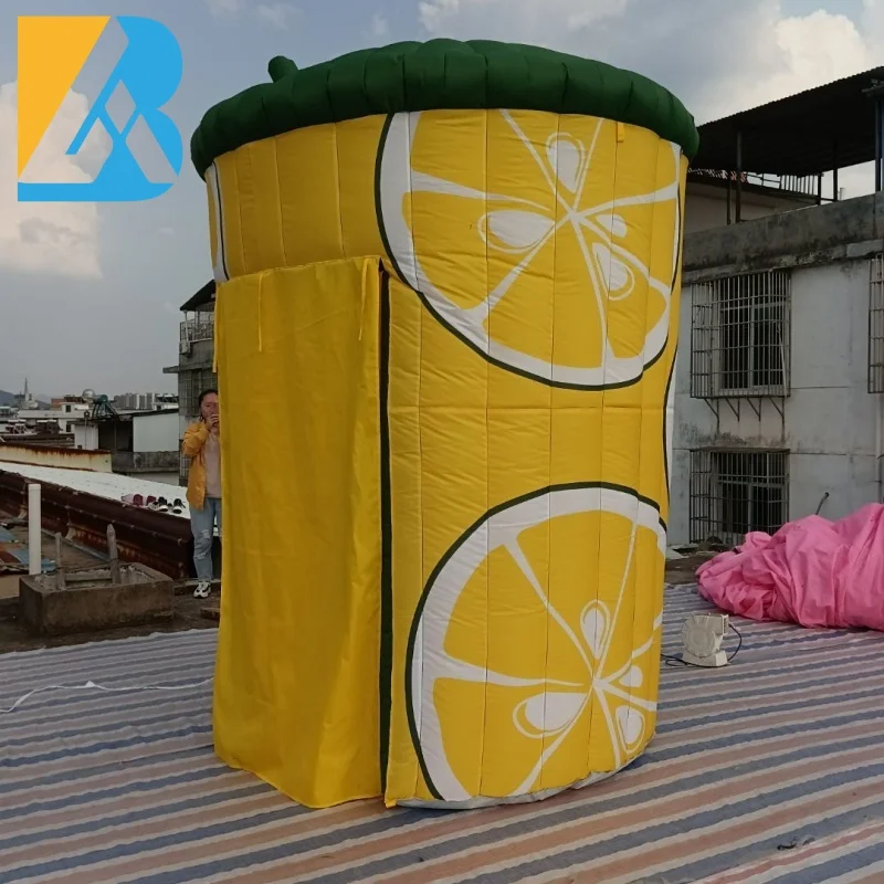 Gonfiabili personalizzati Giant Blow up Lemon Stand per giocattoli di decorazioni per feste di eccitazione