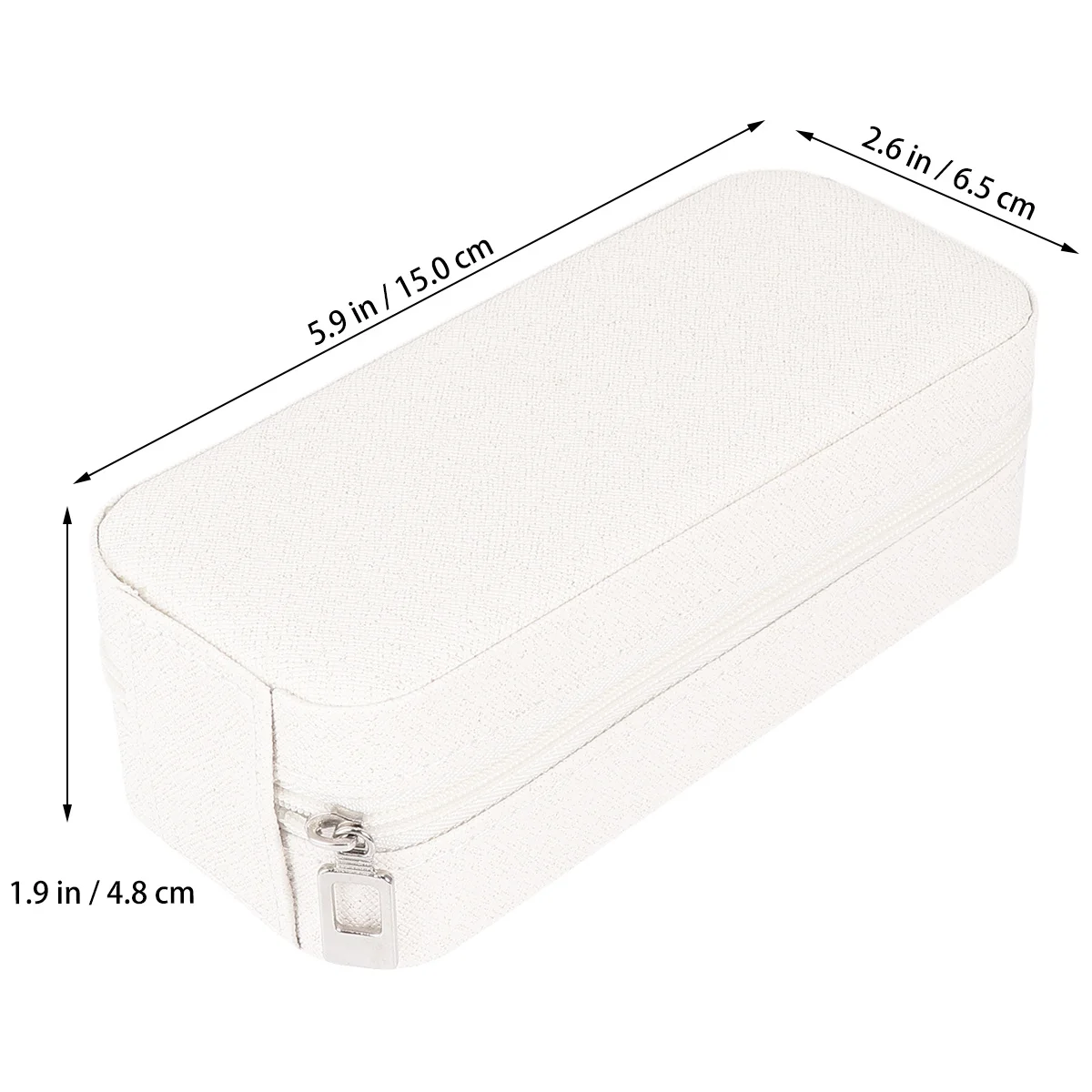 1Pcs Exquisite Jewelry Box Small Case Perfect Gift for Girls with Soft Inner Protection White Jewlery Small Box