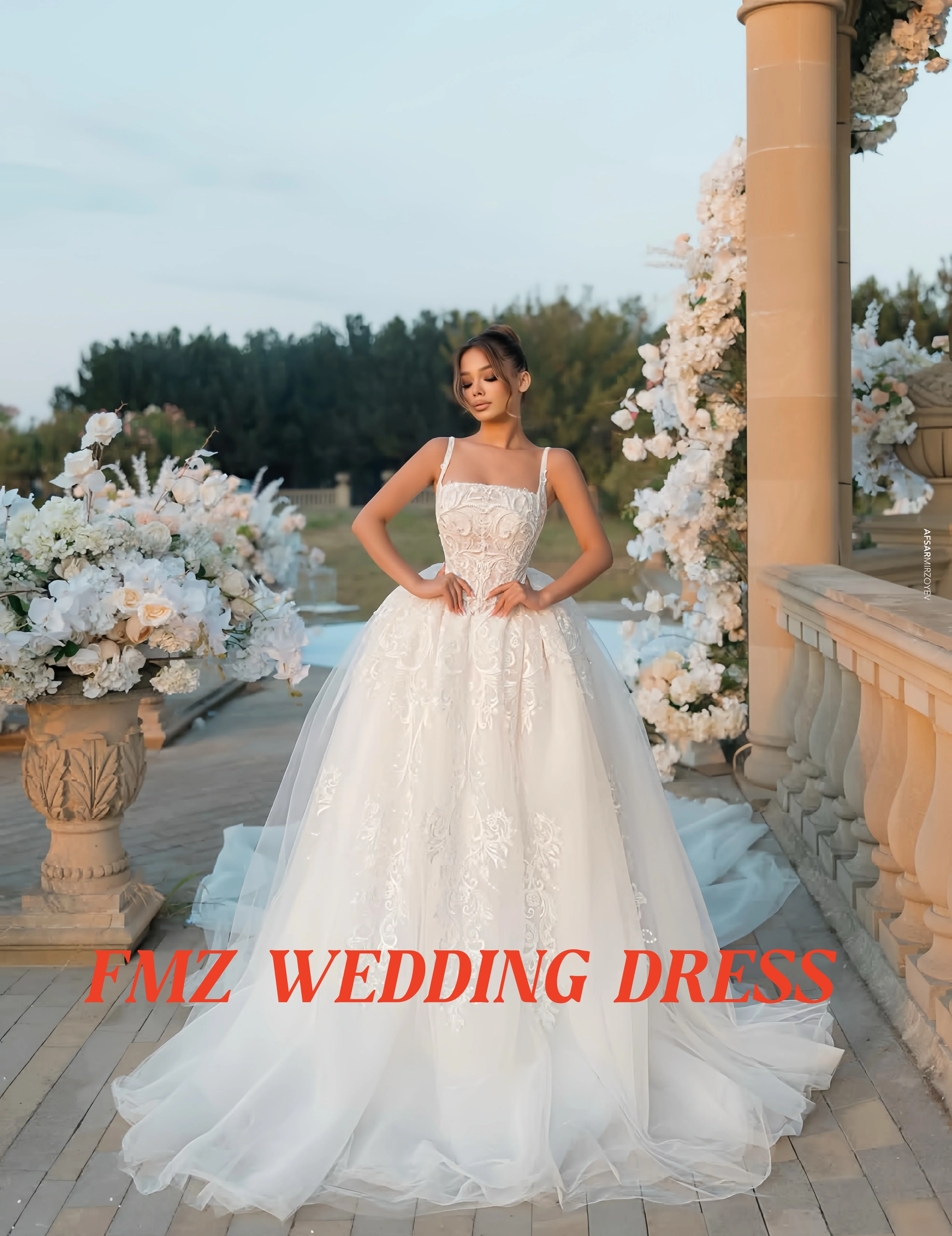Customzied strapless sleeveless Ball Gown elegant wedding dress vestidos de novia amanda novias amanda novias official