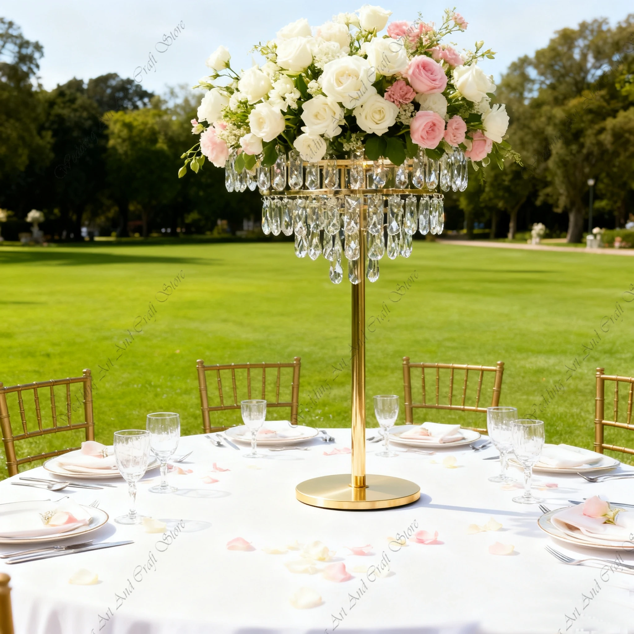 

10pcs f30 84-120cm Light Changing Acrylic Crystal Tree Chandelier Led Light Wedding Table Centerpiece Flower Road Leads ivy259