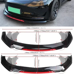 4/5PCS Universal Adjustable High Quality ABS Plastic Front Bumper Lip Separator Body Duck Lip Splitter Chin Spoiler Body Kit