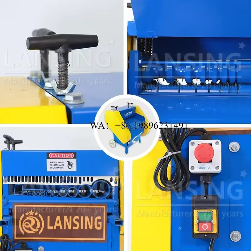 Wmwmnu for Lansing High Quality Automatic Scrap Cable Wire Stripper Scrap Copper Wire Stripping Machinery for Hot