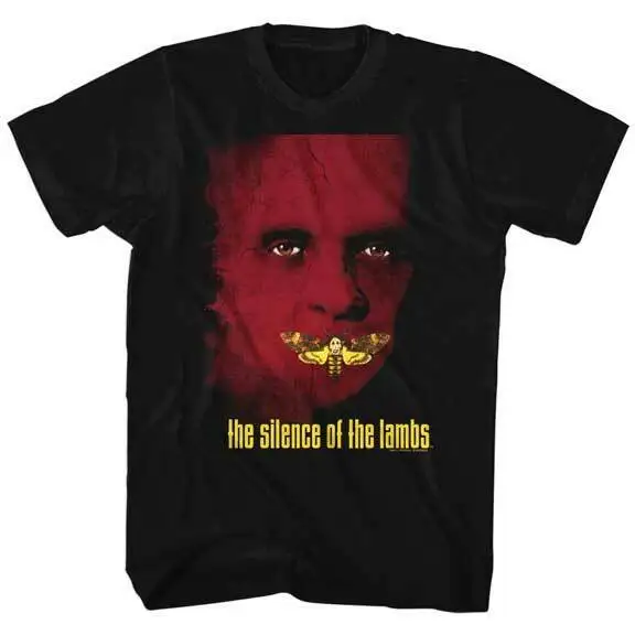 Silence Of The Lambs Movie Red Hanibal Lecter Poster Men's T Shirt