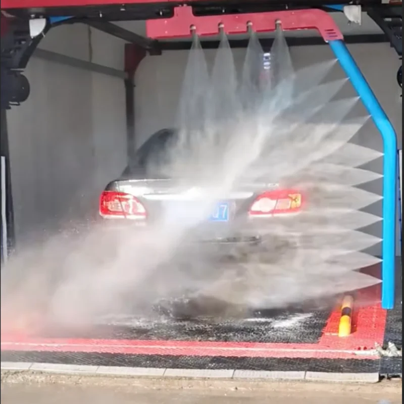 360 Touchless Automatic Car Wash Machine Brushless High Pressure Foam Spray Equipment for Commercial Vehicle Cleaning