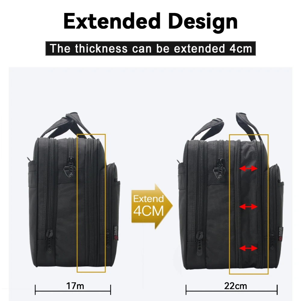 Tas koper kapasitas besar pria, tas kantor kapasitas besar 15.6 inci 17 inci 19 inci, tas Laptop, tas tangan kanvas, tas kurir