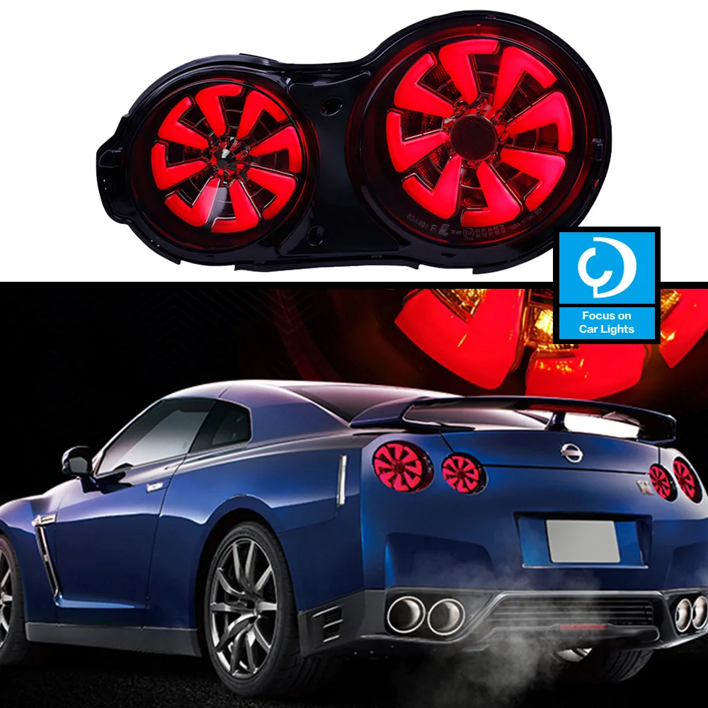 Taillights Styling For Nissan GT-R GTR LED Tail Light Tail Light LED DRL Running Signal Brake Reversing Parking Lighthouse