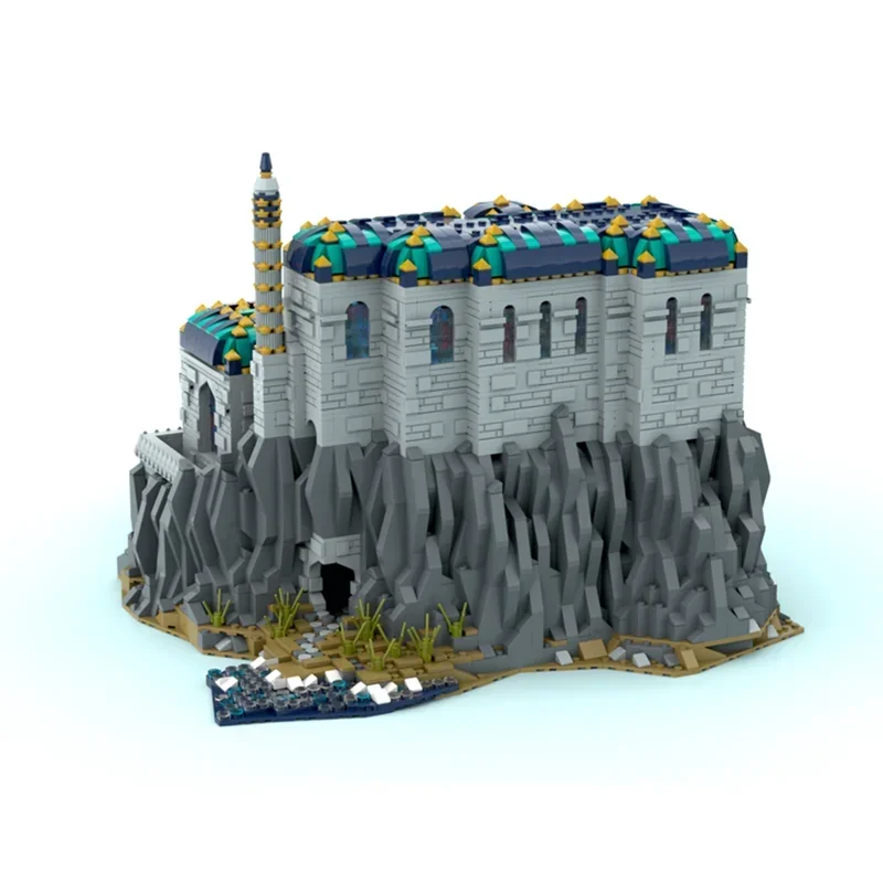 Modelo City Street View, bloques de construcción Moc, modelo de palacio Oriental, tecnología de construcción, bloque Modular, juguete DIY, conjunto de regalos para vacaciones