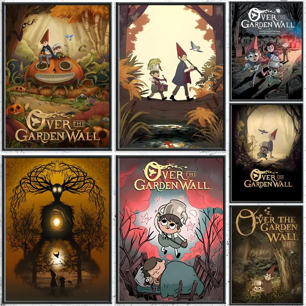 Aesthetic TV Series O-Over the Garden WallS Poster HD Self-Adhesive No Residue After Removal Ideal for All Kinds of Wall Decor