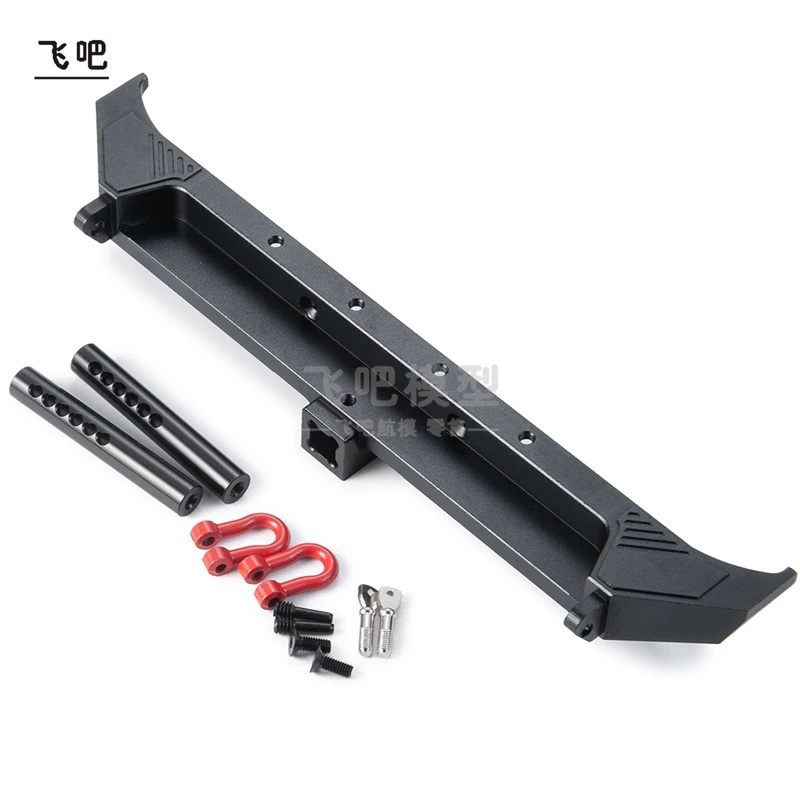 

Metal Rear Bumper Collision Bar with Towing Hook U-shaped Hook for 1/10 RC Crawler Car AXIAL SCX10 II 90046 Upgrade Accessories