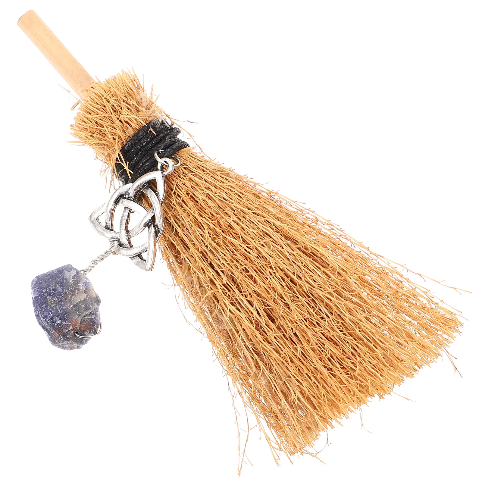 Mini Broom Decor Prop Photo Props Halloween Party Costume Ball Supply Wood Small Witch Hanging Broom Ornament Party Supply