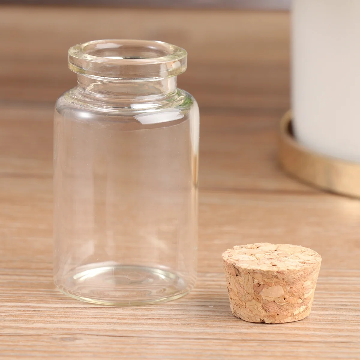 

6Pcs 120Ml Glass Containers Food Safe Sealed Canisters for Tea Coffee Spices Sugar Candy Kitchen Pantry Organization Clear Glass