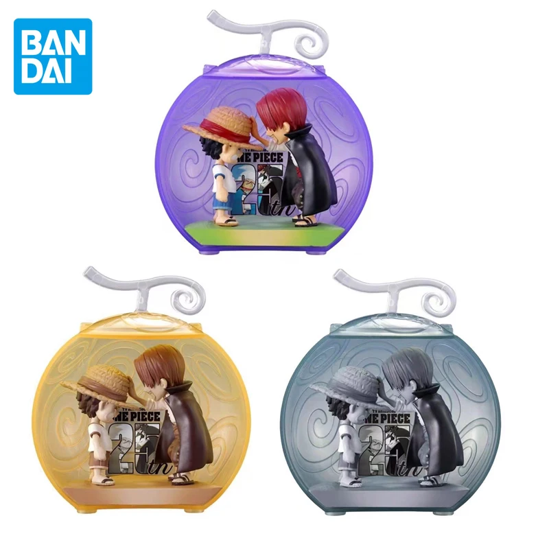 

BANDAI Genuine Gashapon One Piece Monkey D. Luffy Shanks TV 25th Anime Action Figures Toys For Boys Girls Gift Collectible Model