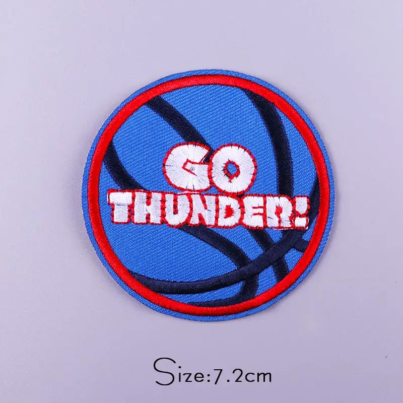 DIY Basketball Badges Embroidery Patches For Clothing Iron on Patch Thermoadhesive Patches Sports Football Jeans Stickers Stripe