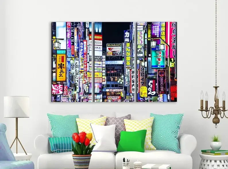 Tokyo Canvas Art Skyline Wall Print Photo Poster Decor