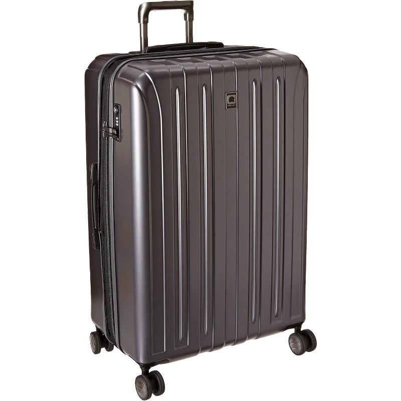 

DELSEY PARIS Titanium Hardside Expandable Luggage with Spinner Wheels Checked Luggage, Graphite, Checked-Large 29 Inch