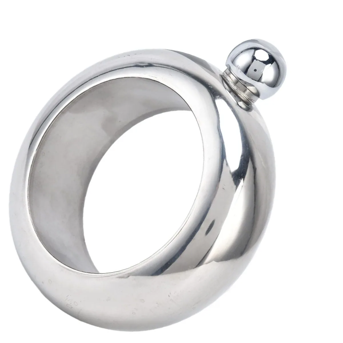 

Thickened Portable Ring Bracelet Wine Bottle 304 Stainless Steel Bracelet 100ml Bracelet Wine with Funnel