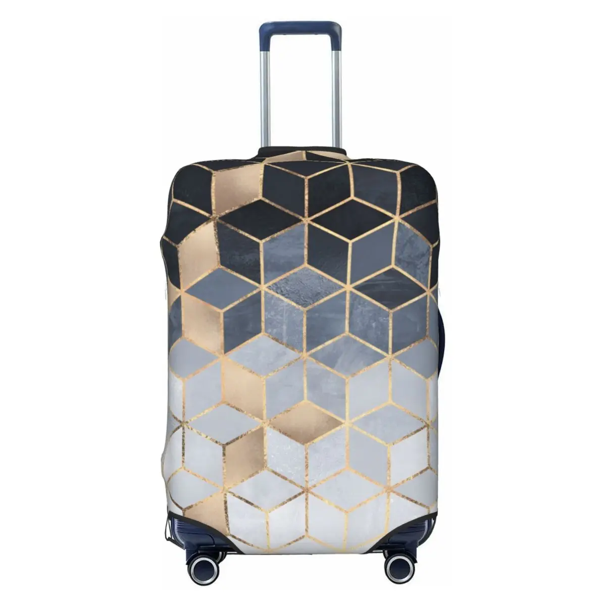 

Красочные абстрактные геометрические кубики Чехол для багажа Эластичный дорожный чемодан Защитные чехлы Костюм для 18-32 дюймов