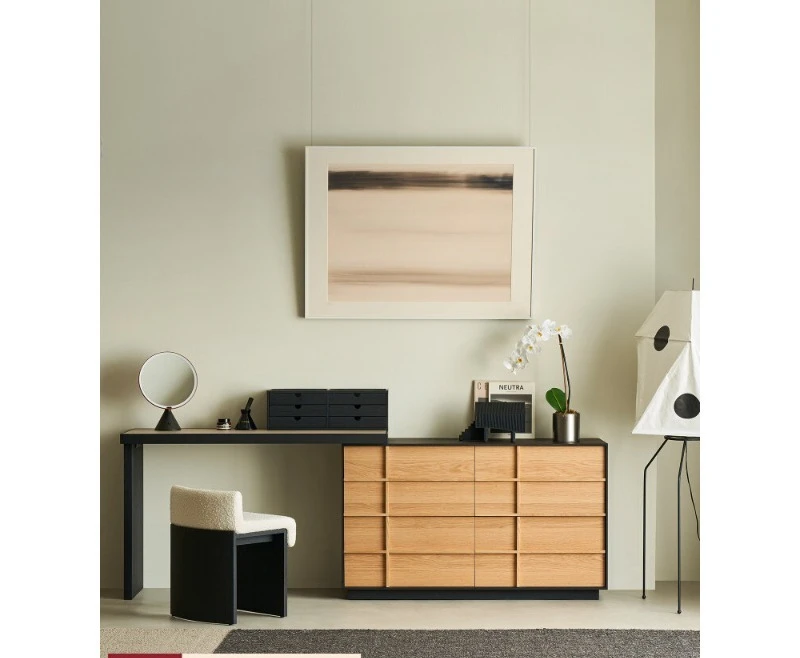 Dresser, chest, integrated retro bedroom storage, bedside cabinet, corner makeup table
