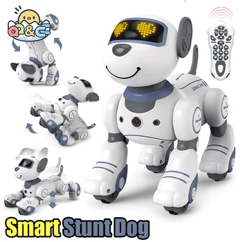 Lustiger RC-Roboter, elektronischer Hund, Stunt, Welpe, Sprachbefehl, programmierbar, Touch-Sense, Musik, Lied, Roboter, Hunde für Kinderspielzeug, Kinder