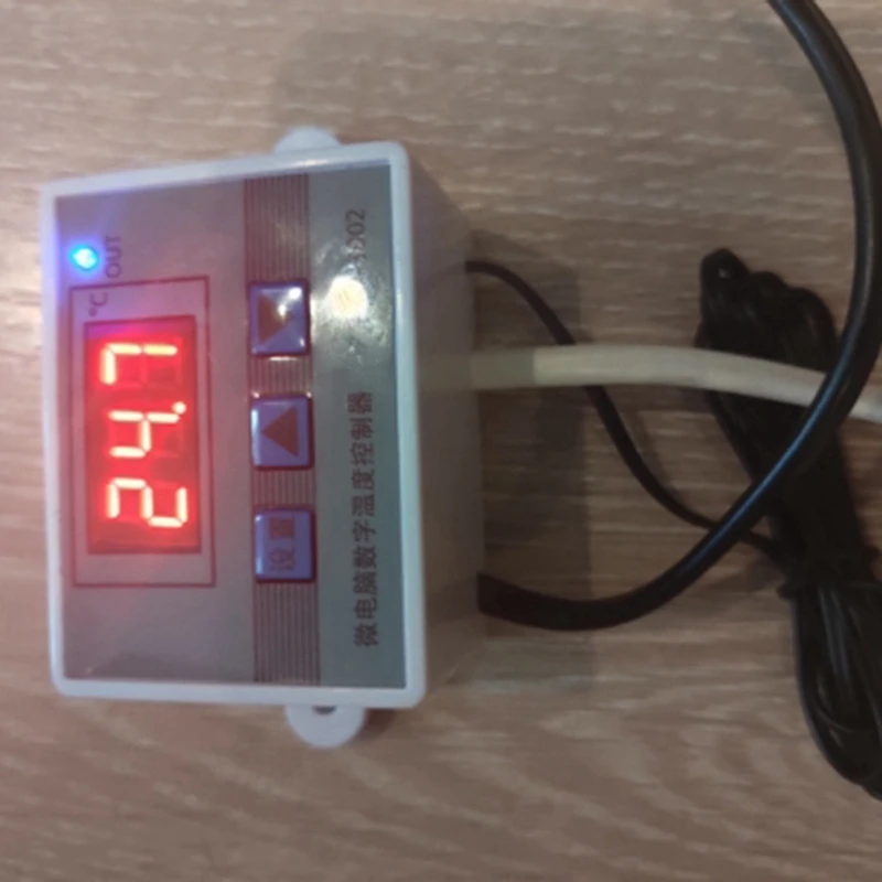 3X XH-W3002 220 فولت الرقمية LED تحكم في درجة الحرارة 10A ترموستات التحكم التبديل التحقيق مع مستشعر مقاوم للماء W3002