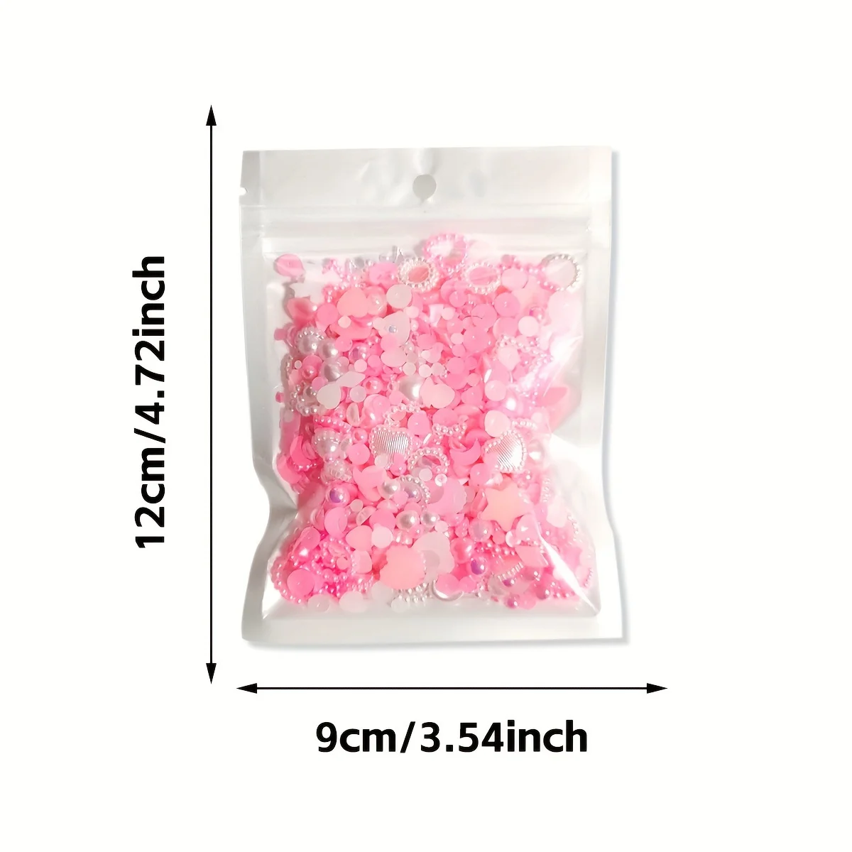 Ciondoli per unghie multiforme 3D da 700 pezzi e retro piatto, stili misti con fiocco a forma di cuore e stella per nail art