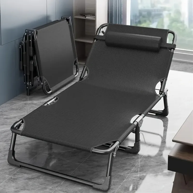 Portable Outdoor Folding Bed & Lounge Chair with Headrest,  Camping Furniture, Lightweight Free Installation for Beach Poolside image 5